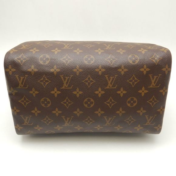 Louis Vuitton Monogram Speedy 30 Handbag Brown - Picture 6 of 8
